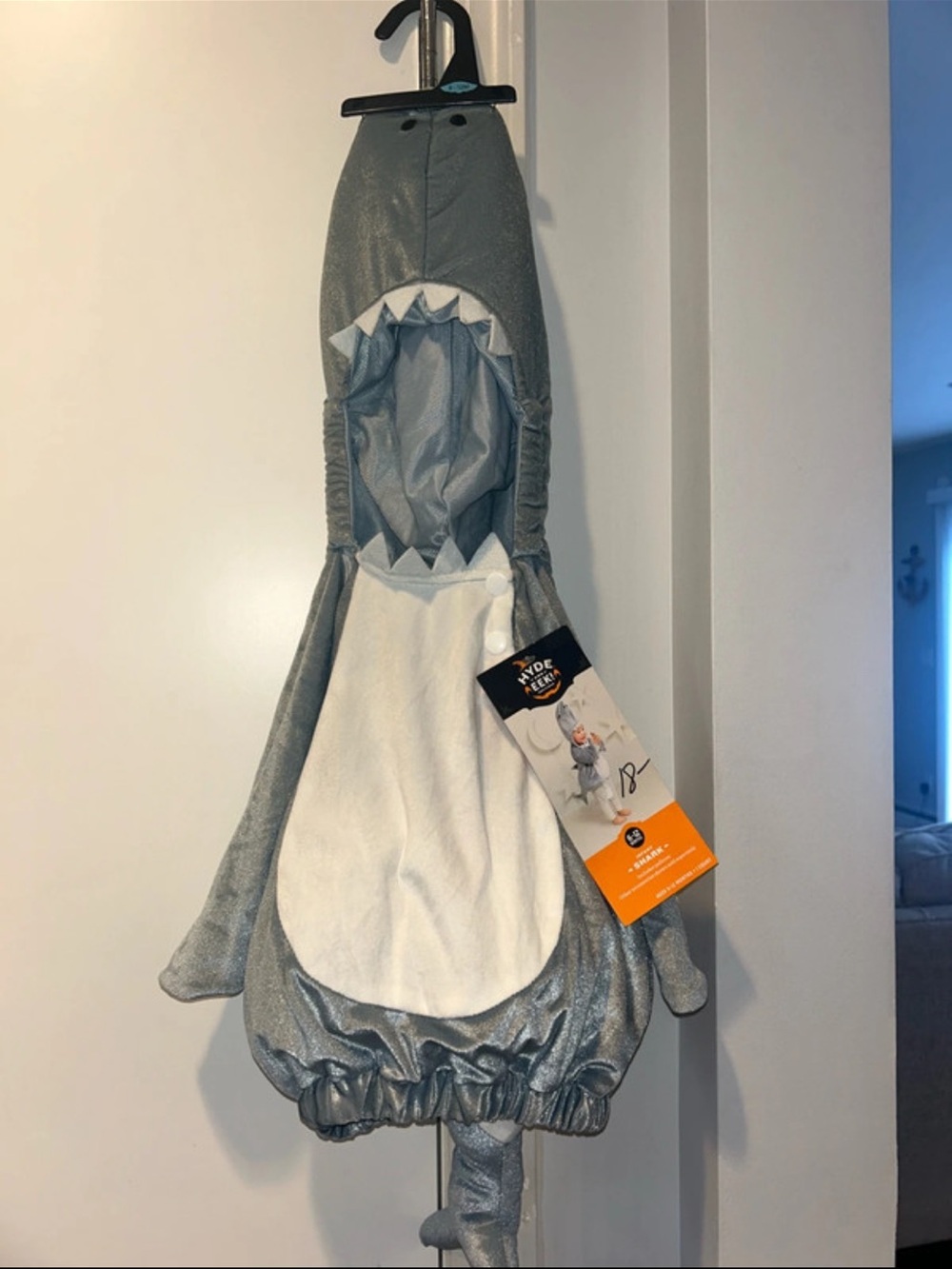 Target Gray and White Shark Costume for Kids